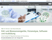 Tablet Screenshot of mba-gmbh.de